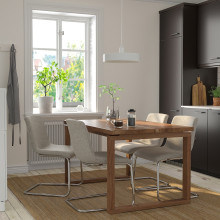 LUSTEBO كرسي, Viarp بيج/بنّي