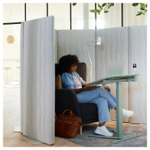 MITTZON طاولة لابتوب بعجلات, أخضر, 66x50 سم