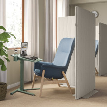 MITTZON طاولة لابتوب بعجلات, أخضر, 66x50 سم