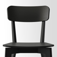 LISABO / LISABO طاولة و 4 كراسي, أسود/أسود, 140x78 سم