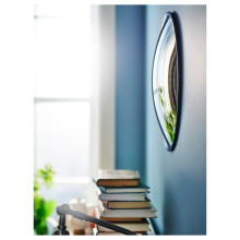 SVARTBJÖRK مرآة محدبة للزينة, أسود, 41 سم