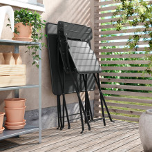SUNDSÖ طاولة, فحمي خارجي, 65x65 سم