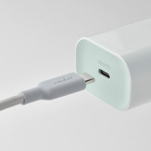 LILLHULT كيبل USB-C to USB-C, رمادي فاتح, 1.5 م