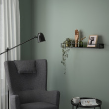 LINDÅSEN رف عرض, فحمي, 75 سم