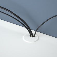 EKET رف أدوات موسيقى حائطي مع ماسورة, أبيض, 70x35x35 سم