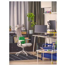 LÅNESPELARE حامل شاشة, أسود, 97x19 سم