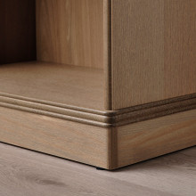 LANESUND مكتبة, رمادي-بني, 121x37x152 سم