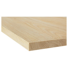 EKBACKEN سطح عمل, مظهر الدردار/صفائح رقيقة, 246x2.8 سم