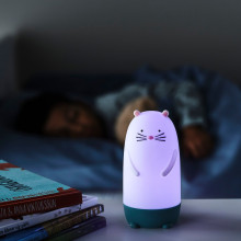 SPIKEN إضاءة ليلية LED, على شكل قندس متعدد الالوان, 13 سم