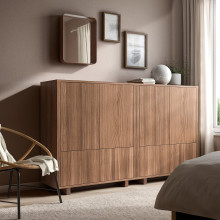 DVÄRGSYREN مرآة, قشرة خشب الجوز, 40x50 سم