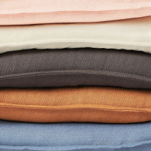 LAGERPOPPEL غطاء وسادة, أبيض-عاجي, 50x50 سم