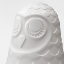 SOLBO مصباح طاولة LED, أبيض/بومة, 23 سم