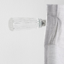 SOLDVÄRGMAL طقم عمود برداي, لون-فضي, 120-210 سم 19 مم