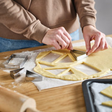 LÄTTBAKAD قطاعة كوكيز، طقم من 4 قطع, ستينلس ستيل