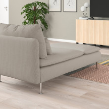 SÖDERHAMN أريكة طويلة, Fridtuna بيج فاتح