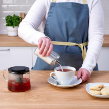 CITRONHAJ سكّرية, زجاج شفاف/ستينلس ستيل, 15 سم