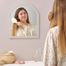 SMYGA مرآة لمكتب/حائط, رمادي فاتح