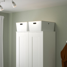 KUGGIS صندوق, أبيض, 37x54x21 سم