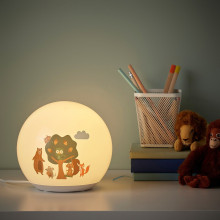BRUMMIG مصباح طاولة LED, نقش الغابة