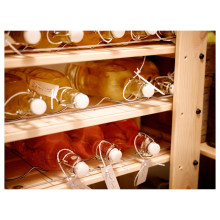 KORKEN قنينة مع سدادة, زجاج شفاف, 1 ل