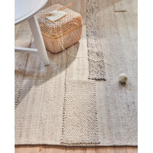 BRÖNDEN سجادة، وبر قصير, صناعة يدوية بيج, 170x240 سم