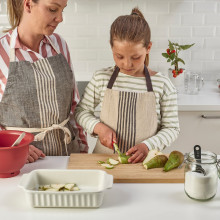 SMÅBIT طقم سكاكين 2 قطعة, تركواز فاتح/أحمر فاتح