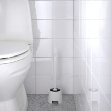 BOLMEN فرشاة مرحاض مع حامل, أبيض