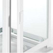 BORRBY فانوس شمع, داخلي/خارجي أبيض, 28 سم