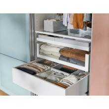 KOMPLEMENT دُرج, أبيض, 75x58 سم