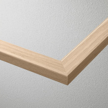 KOMPLEMENT رف زجاجي, مظهر سنديان مصبوغ أبيض, 50x58 سم