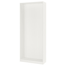 PAX هيكل خزانة ملابس, أبيض, 100x35x236 سم