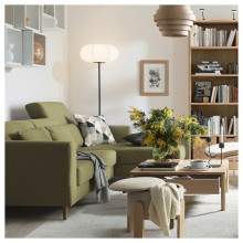 SLATORP كنبة بثلاث مقاعد مع أريكة طويلة