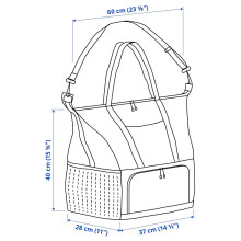 KLOTPIL حقيبة حافظة, 38x24x40 سم