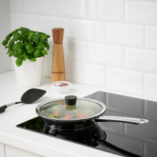 KLOCKREN غطاء مقلاة, زجاج, 25 سم