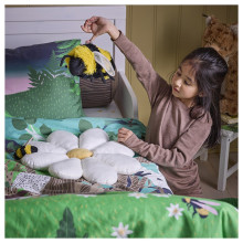 SKOGSDUVA دُمية طرية, نحلة صغيرة/أسود أصفر, 8 سم