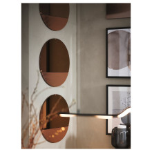 SKOGSGRÄNSEN مرآة زينة, لون نحاسي, 50 سم