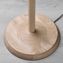 KINNAHULT مصباح ارضي, دردار/أبيض, 150 سم