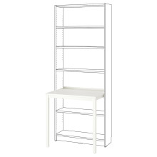 BILLY مكتب, أبيض, 76x60 سم