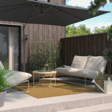 SEGLARÖ مظلة معلقة, فحمي/الإمالة, 330x240 سم