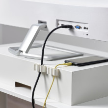 KALKSTUFF حامل أسلاك، طقم من ٣ قطع, أبيض