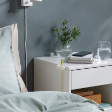 KALKSTUFF حامل أسلاك، طقم من ٣ قطع, أبيض