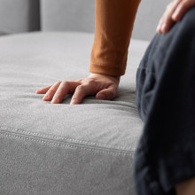 JÄTTEBO وحدة كنب 3 مقاعد ونصف مع أرائك, مساند ذراعين/Tonerud رمادي