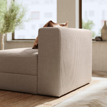 JÄTTEBO وحدة مقعد ونصف مع تخزين, Samsala رمادي-بيج