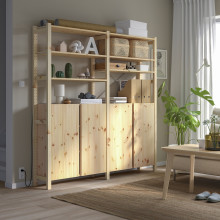 IVAR 2 أقسام/أرفف/خزانة, صنوبر, 174x30x179 سم