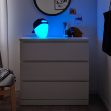 ISKÄRNA مصباح طاولة LED, متعدد الالوان