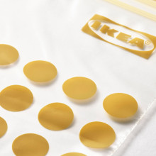 ISTAD كيس حفظ بشريط ضغط, نقش/أسود أصفر, 1/0.4 ل