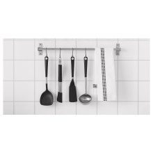 IKEA 365+ HJÄLTE مغرفة شوربة, ستينلس ستيل/أسود