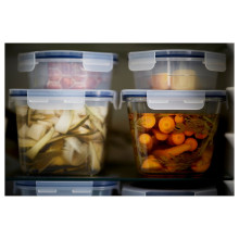 IKEA 365+ حافظة طعام بغطاء, مستطيل/بلاستيك, 2.0 ل