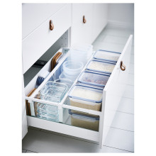 IKEA 365+ حافظة طعام بغطاء, مستطيل/بلاستيك, 2.0 ل