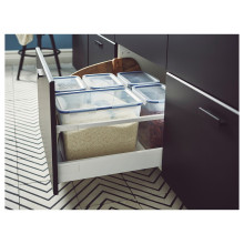 IKEA 365+ حافظة طعام بغطاء, مستطيل/بلاستيك, 10.6 ل